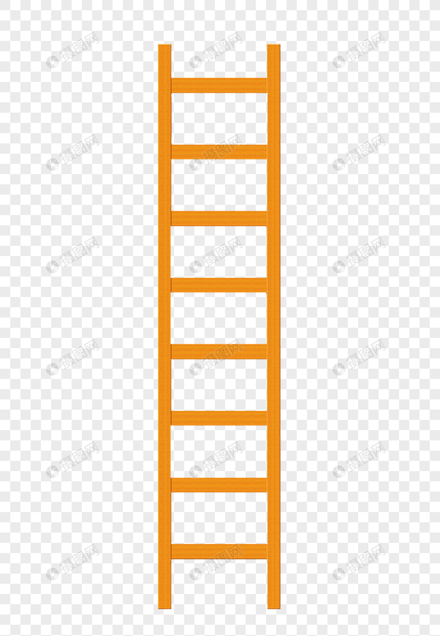 梯子图片卡通简笔画彩色，梯子图片卡通简笔画彩色可爱