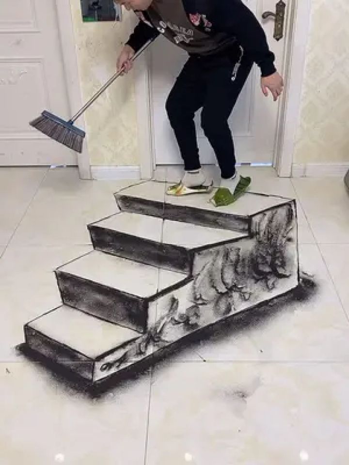 梯子的立体画，梯子的立体画怎么画视频教程