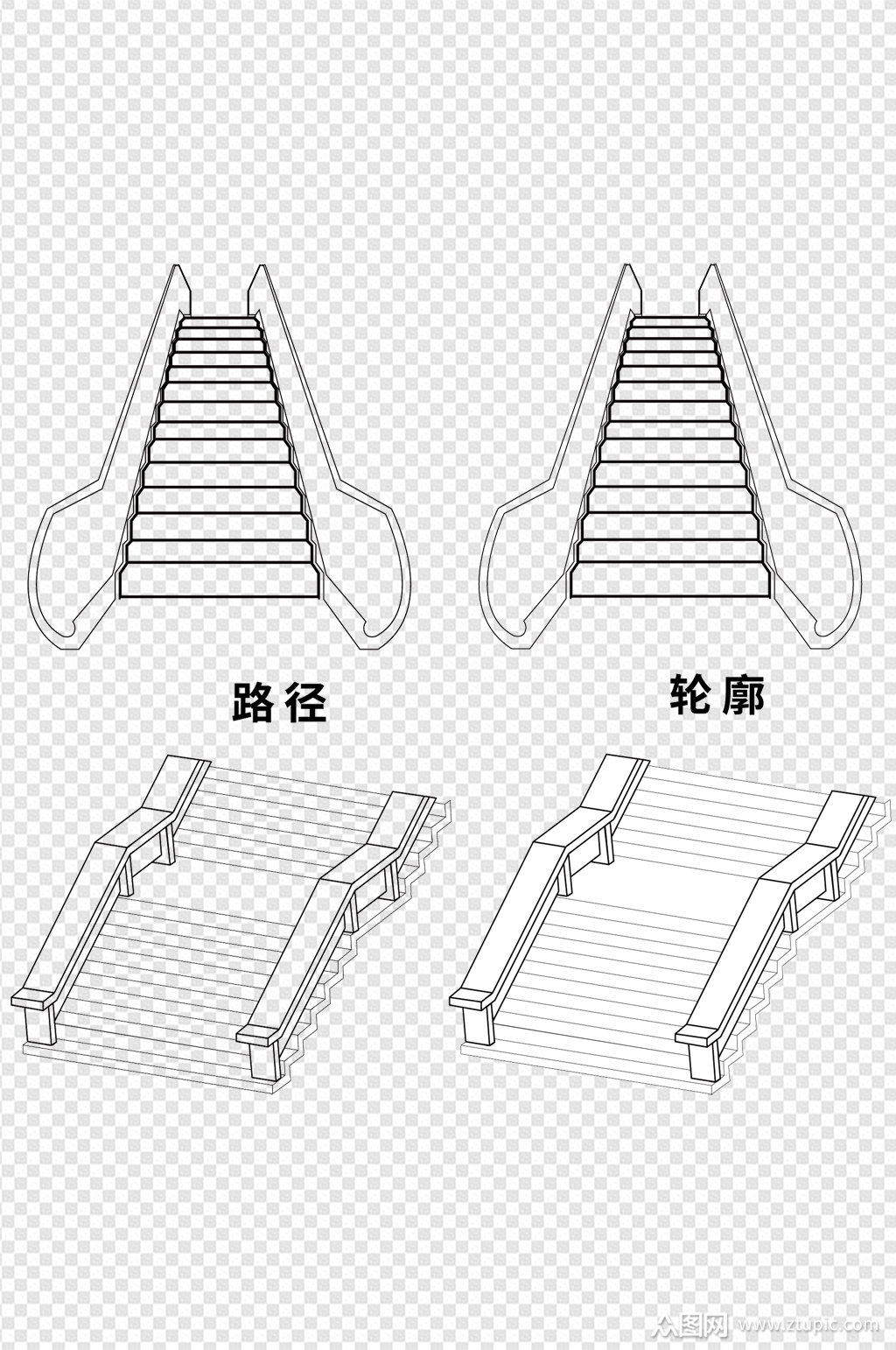 好看的梯子图片简笔画，好看的梯子图片简笔画大全