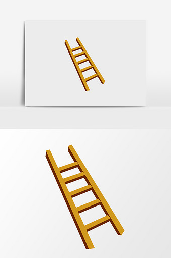 梯子图片卡通简笔画彩色，梯子图片卡通简笔画彩色版