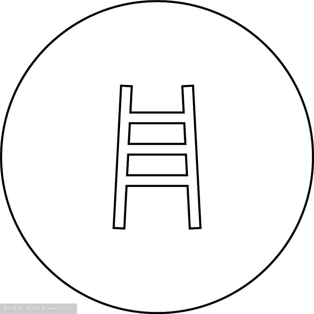 梯子图片简笔画大全可爱，梯子图片简笔画大全可爱版